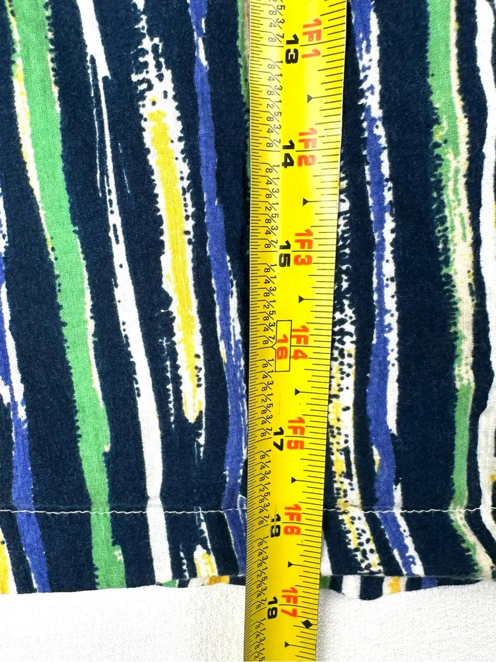 Porridge Anthropologie Stripe Mini Skirt Pull On Cotton Mix Print